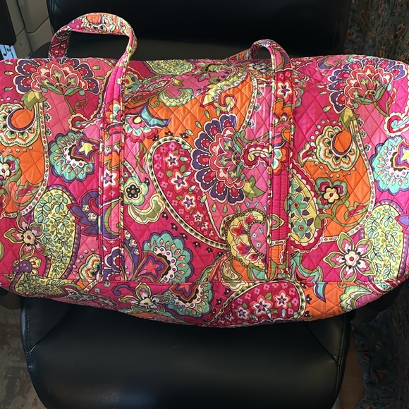 Vera Bradley Pink Swirl Large Tote - Picture 8 of 11